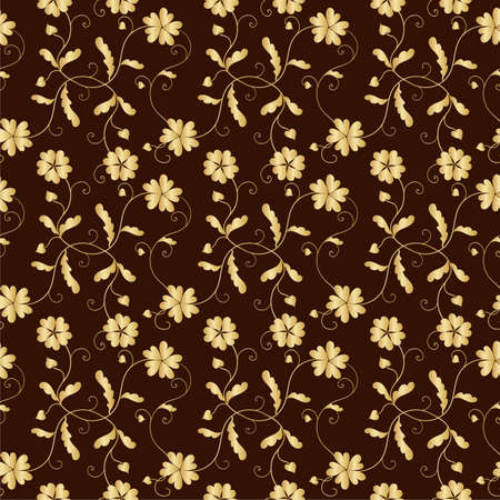elegant floral seamless patternのイラスト素材