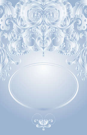 Template of a delicate wedding romantic invitation card in gentle tonesのイラスト素材