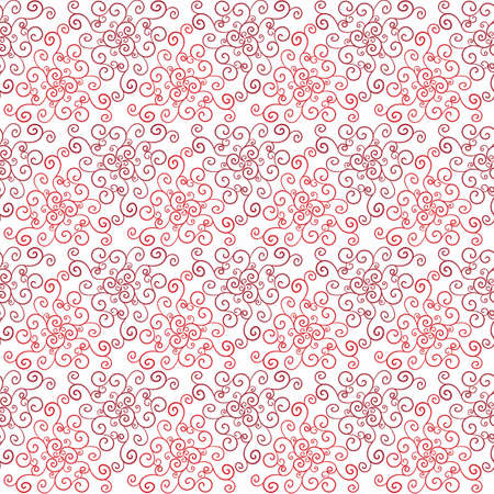 Seamless vector bright pattern with red spiral motifのイラスト素材