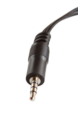 plug jack 3,5 mm, isolated on white background