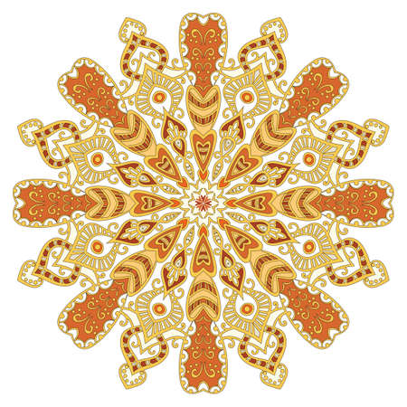 mandala, bright circular patternのイラスト素材
