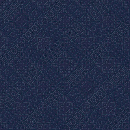 dark seamless vector pattern with an embossed ornamentのイラスト素材
