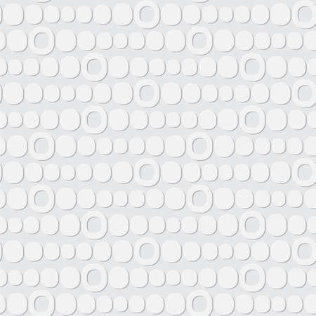 geometric  seamless vector pattern with circles and rings , abstract white backgroundのイラスト素材