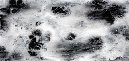 abstract black and white background with marble effect