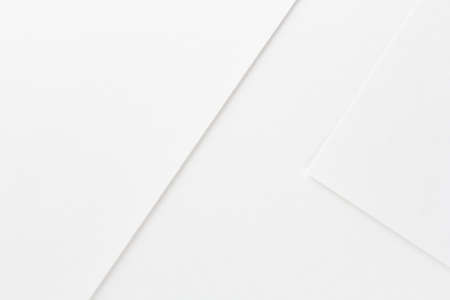 blank plain sheets of white paper, texture backgroundの写真素材