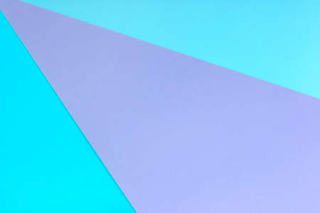 composition of blue purple colored paper, geometric shape background