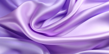 Purple satin background with waves.の素材