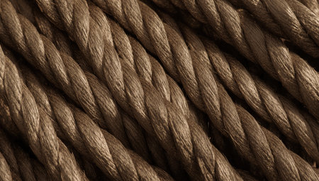 background texture of natural fiber braided ropeの素材