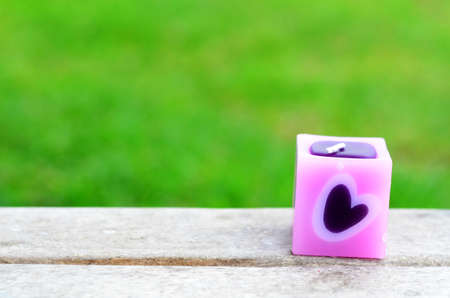 handmade candle for home or spa decorationの写真素材