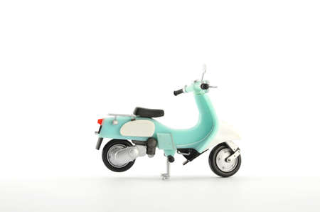 scooter toy on white backgroundの写真素材