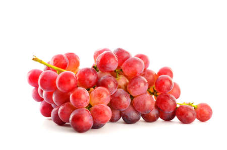 red grape on white backgroundの写真素材