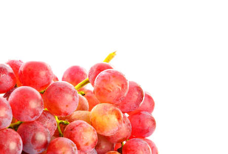 red grape on white backgroundの写真素材