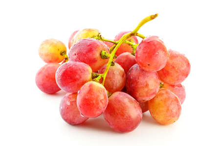 red grape on white backgroundの写真素材