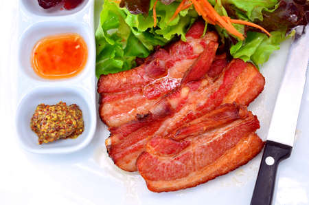 grilled pork の写真素材
