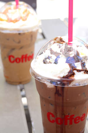 Coffee with whipping creamの写真素材