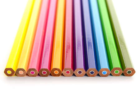 color pencil on white backgroundの写真素材