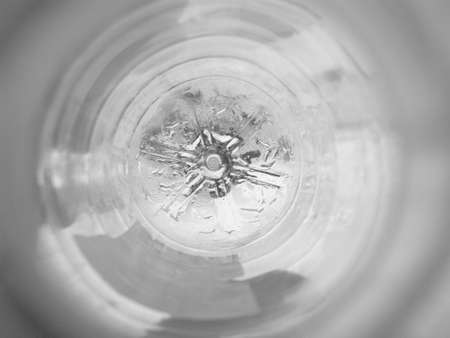 Snowfakes background in black and whiteの写真素材