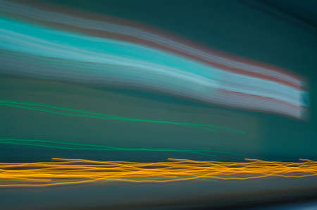 Green abstract background. Lines and curves concept of speed. Photo resultの写真素材