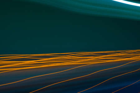 Green abstract background. Lines and curves concept of speed. Photo resultの写真素材