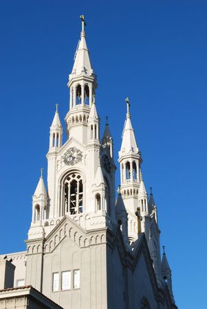Saints Peter and Paul Church in San Franciscoの写真素材
