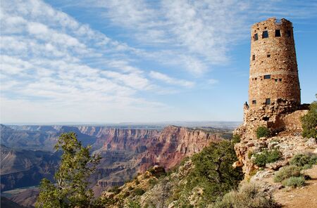 Old Watch Tower at Grand Canyon, Arizona, USAの写真素材