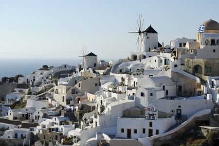 Oia city view, Santorini island, Greeceの写真素材