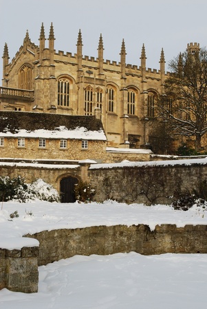 Oxford University building, Oxford, England の写真素材