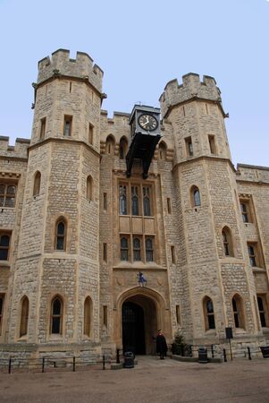 Tower of London, medieval castle and museum, London, Englandの写真素材