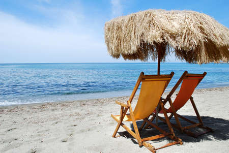 Beach Chairs の写真素材