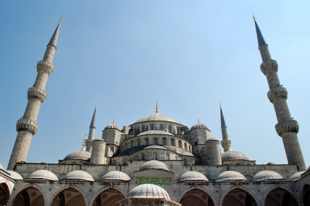 Blue Mosque Minarets の写真素材