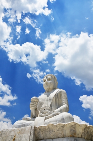 Maitreya Buddha at Wat Pusawan Phetchaburi Thailandの写真素材