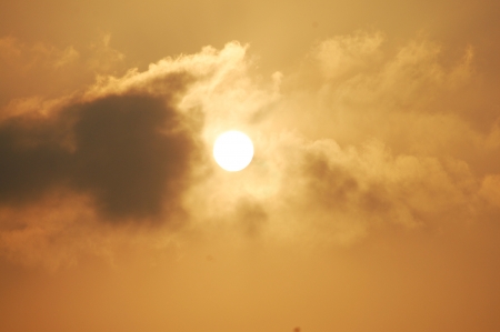 Sun and Cloudsの写真素材