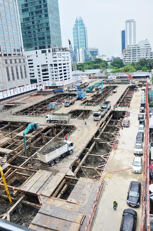 Building construction Site at Thailandの写真素材