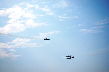 War Plane Show at Thailandの写真素材