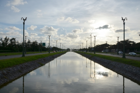 Thanon Utthayan or Thanon Aksa Roadの写真素材