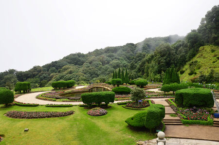 Doi Inthanon National Park is the highest mountain in Thailand  It is located in Mae Chaem District, Chiang Mai Province の写真素材