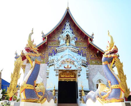 Wat Khua Khrae Temple in Chiang Rai, Thailandのeditorial素材
