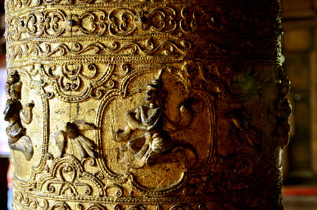 Carving of Shwenandaw Monastery in Mandalay Myanmarのeditorial素材