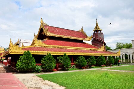 Mandalay Palace is a primary symbol of Mandalay and a major tourist destination in Myanmarのeditorial素材