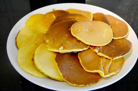 Pancake on plate in restaurant at Thailand
