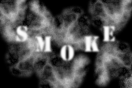 Art design smoke with black backgroundの写真素材