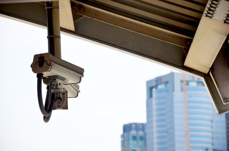 Close Circuit Camera Television or CCTV at Skytrain or BTS station