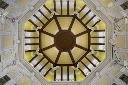Interior design of old building classic style for people look and visit inside of JR Tokyo railway station at marunouchi district on October 20, 2016 in Tokyo, Japanのeditorial素材