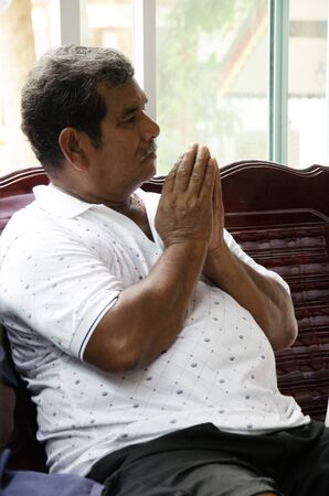 Thai people join with merit 100 day of death or Dead Ritual 100 Day Ceremony at Wat Khuan Maprao temple on September 27, 2016 in Phatthalung, Thailand.のeditorial素材