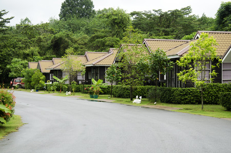 Local resort for people and travellers rent for rest in morming time at Chanthaburi, Thailandのeditorial素材