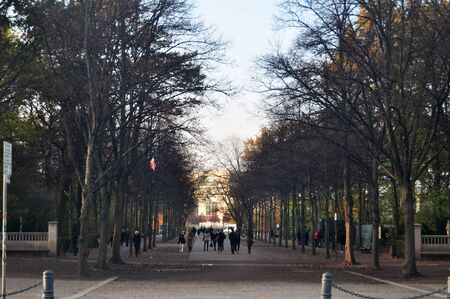 German and travelers people walking in garden and public park at Berlin city in Berlin, Germanyのeditorial素材