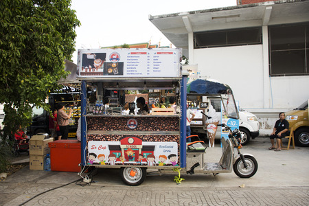 Thai people and foreigner travellers walking travel and shopping at Bang Mod festival at Thung Khru...
