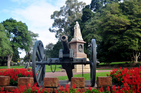 Queen victoria and emperor monument in garden for Australian people and foreigners traveler visit at Kings Park and Botanic Garden on May 15, 2016 in Perth, Australiaのeditorial素材