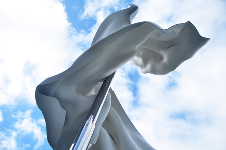 The contemporary sculpture Ascalon for australian people and foreigner travelers visited and travel at outside St George's Cathedral on May 22, 2016 in Perth, Australiaのeditorial素材