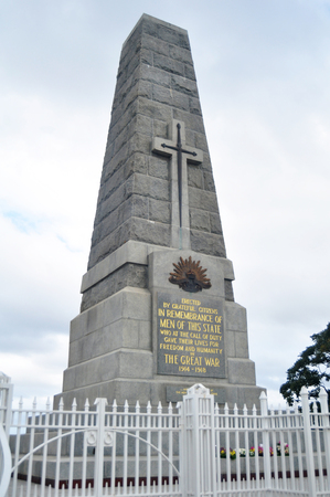National state war memorial cenotaph commemorates Western Australian for people visited and travel at Kings Park and Botanic Garden on May 15, 2016 in Perth, Australiaのeditorial素材